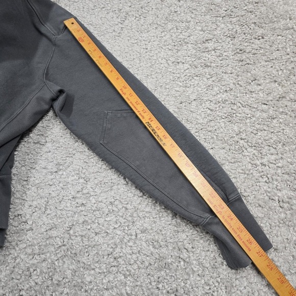 American Giant Jacket Mens Large Gray Moto Full Zip Heavy USA Minimalist Sweater - Picture 10 of 11